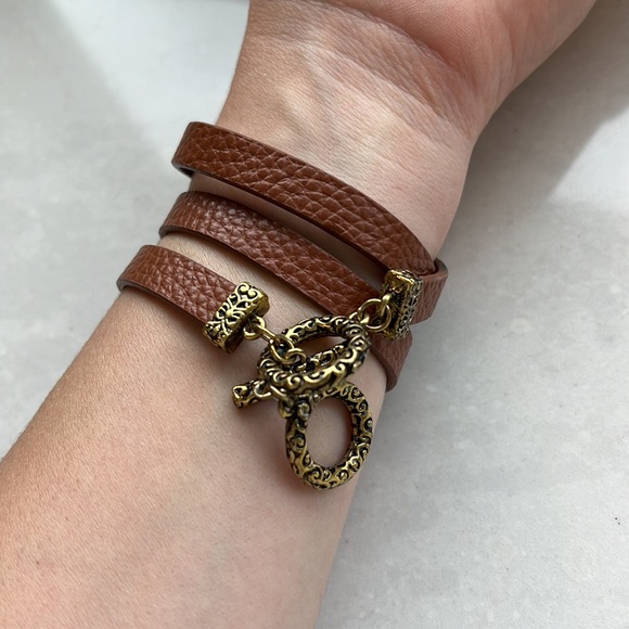 PREMIER DESIGNS Women’s Desert Diva Leather Western Wrap Bracelet Adjustable - Picture 6 of 6